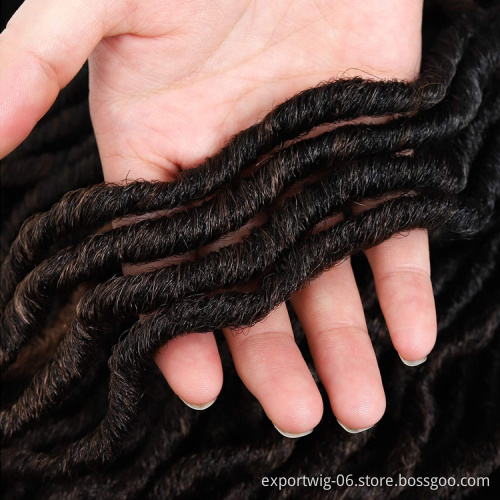 synthetic hair 18inch industries braid goddess dreadlocks faux locs crochet twist braids hair extension installer locs natural